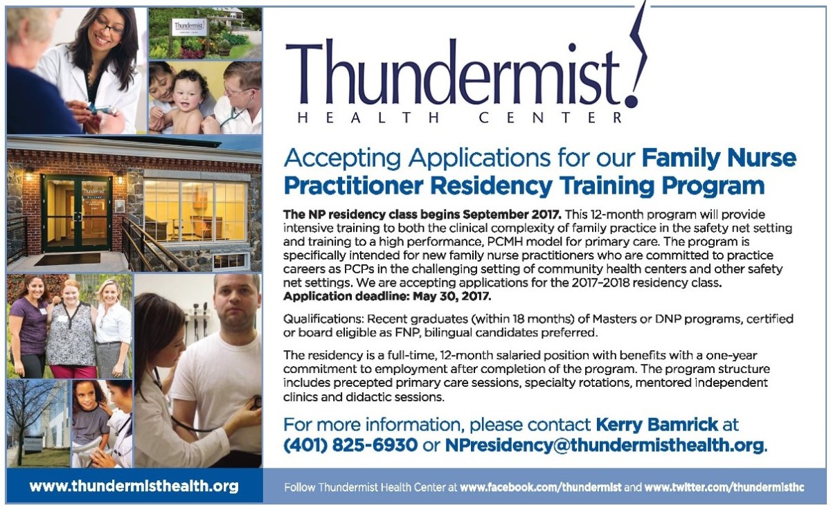 Nurse Practitioner Residency Program Thundermist Health Center